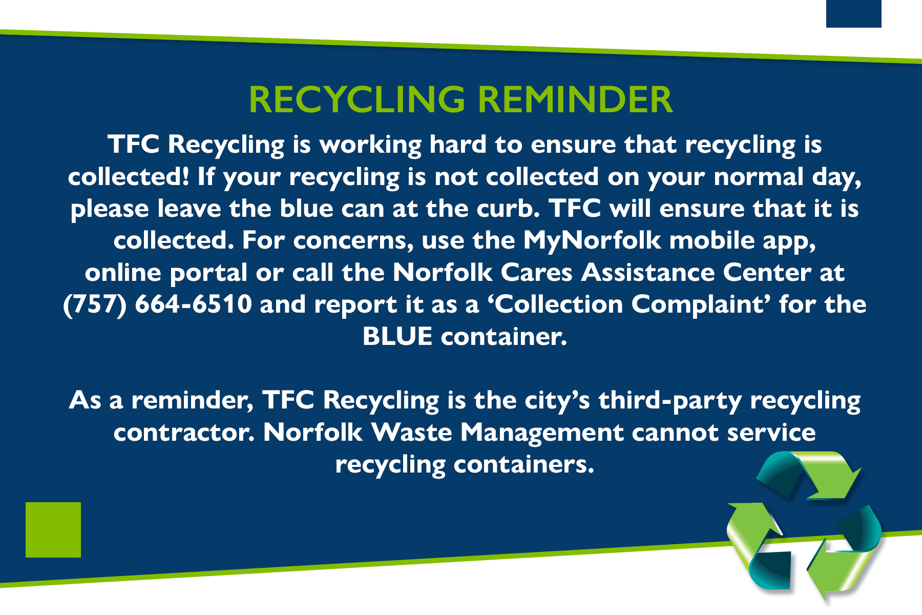 Recycling Reminder Image 