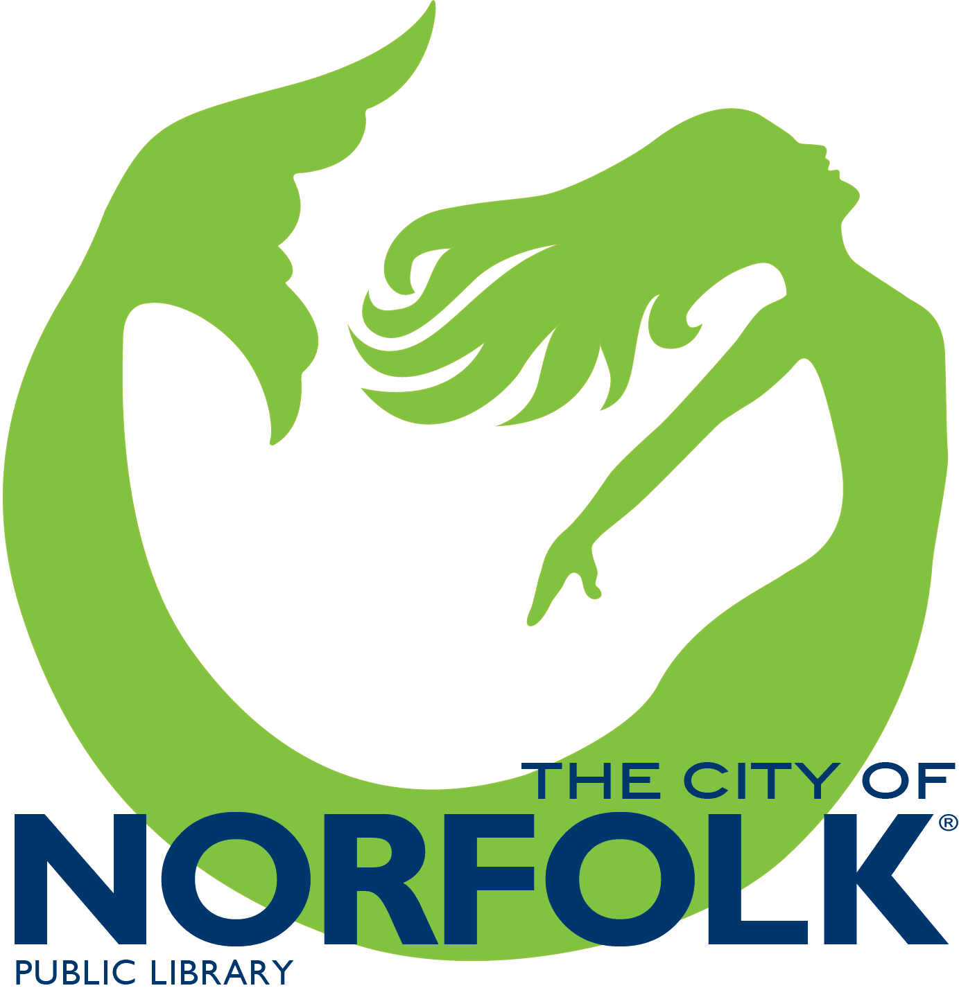 LIBRARY Vertical Mermaid - 2 color REGISTERED