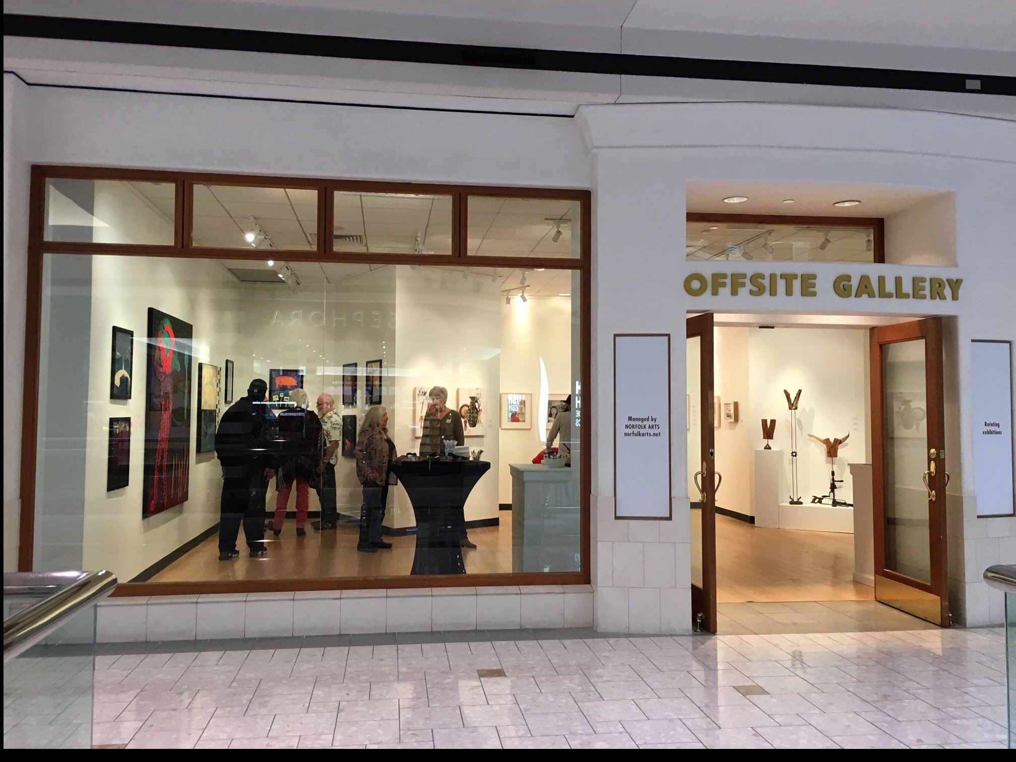 Entrance to the Offsite Gallery at MacArthur Center 