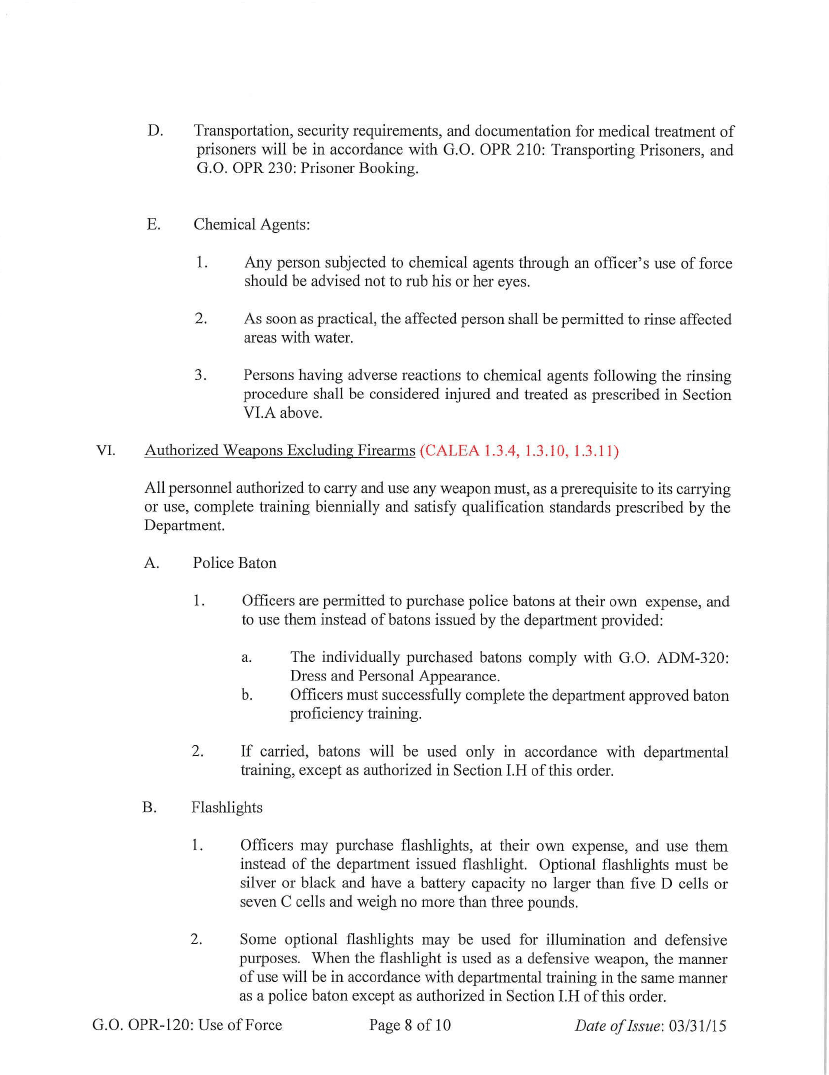 Norfolk Police Use of Force Policy - 8