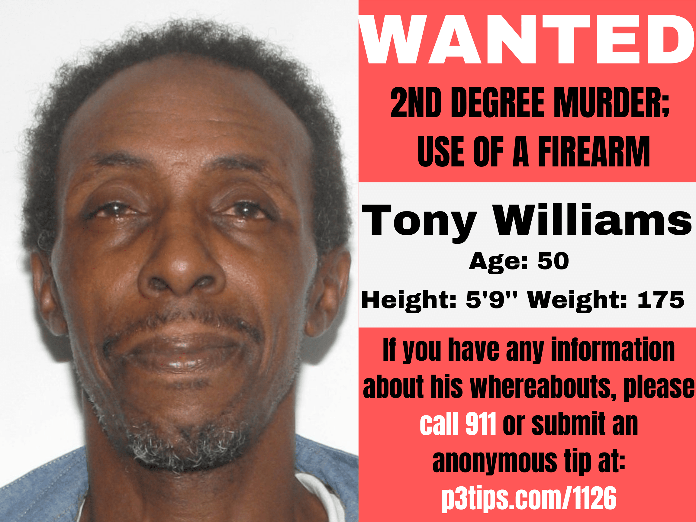 WANTED Tony Williams