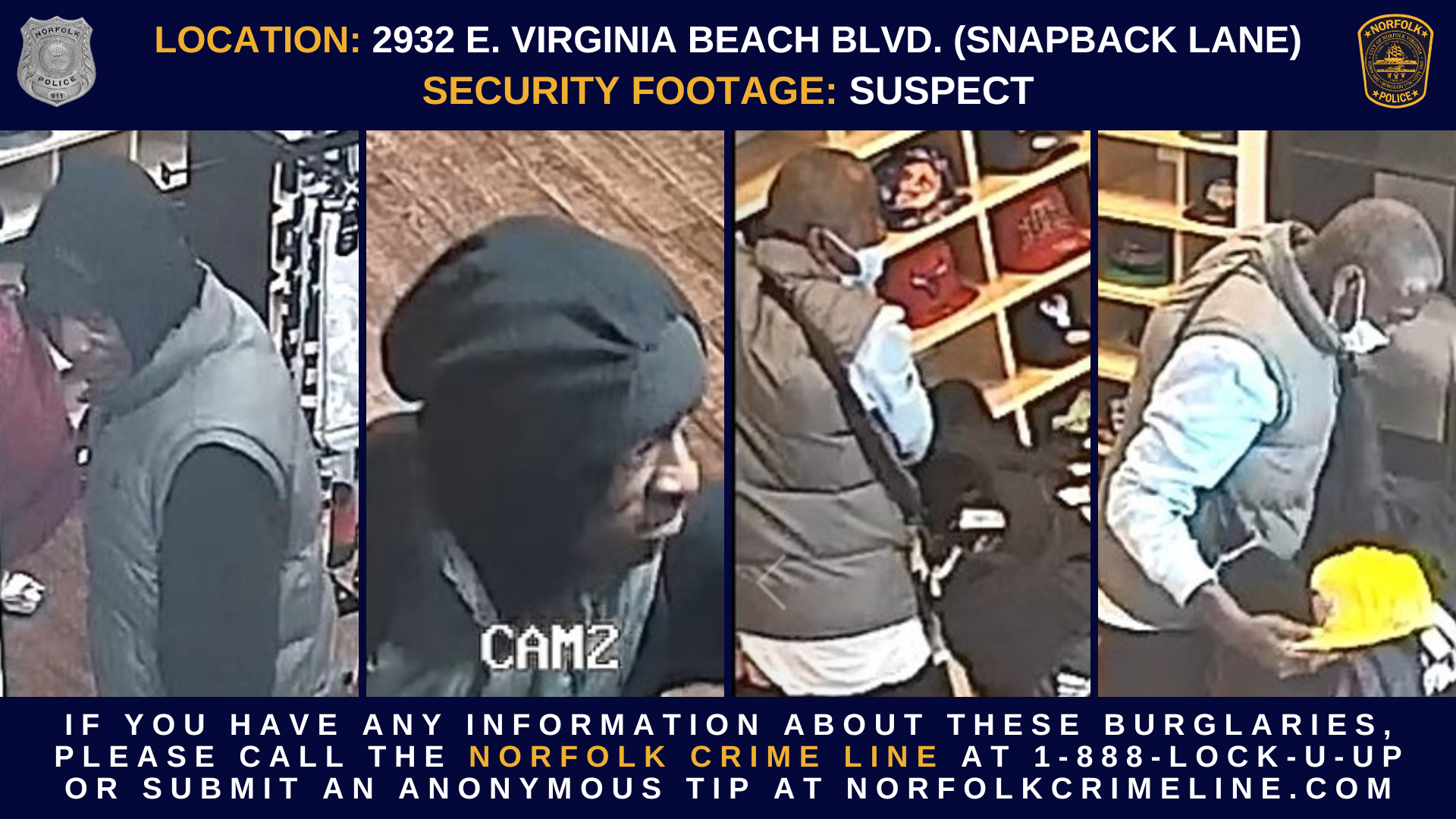 Commercial Burglary - Snapback Lane