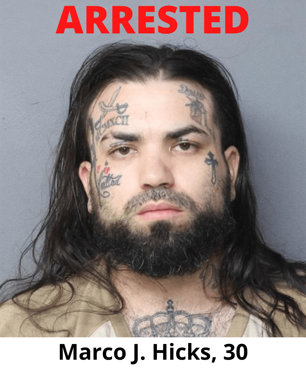 Booking Photo - Marco J. Hicks