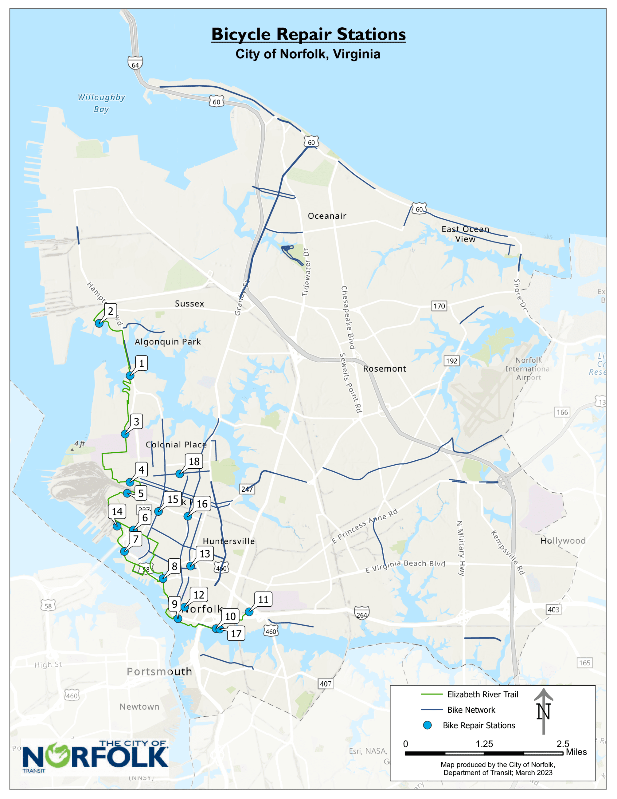 Bike Repair Station Map image