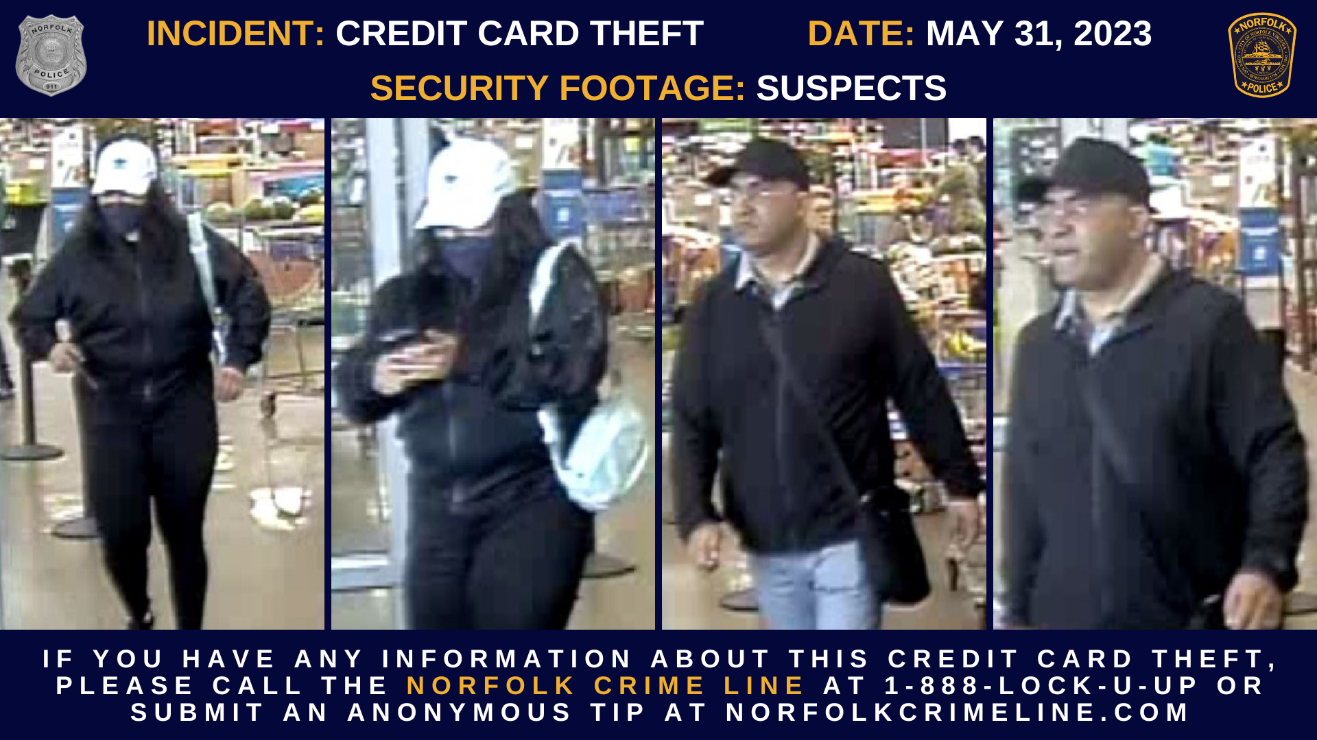 Credit Card Theft Suspects