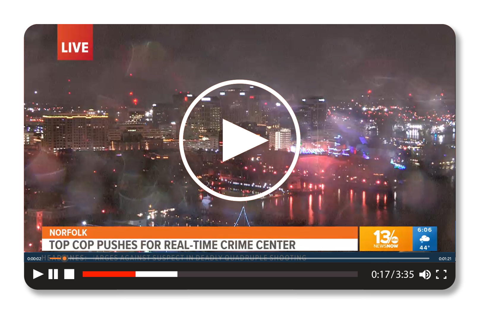 WVEC Showcases Citys Efforts to Implement Innovative Crime Fighting Technology