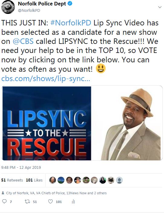 Norfolk Police Tweet